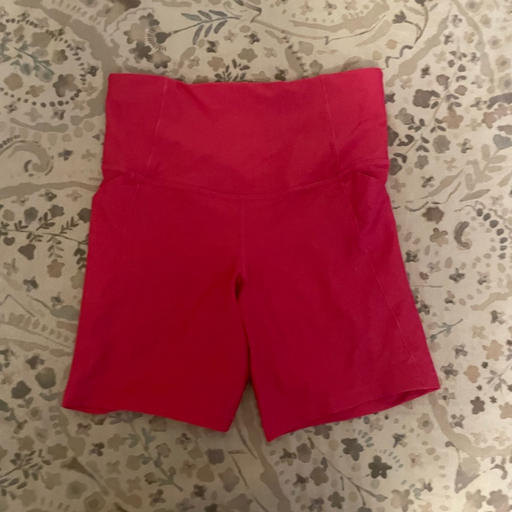 Women's hot pink High-Waisted Shorts